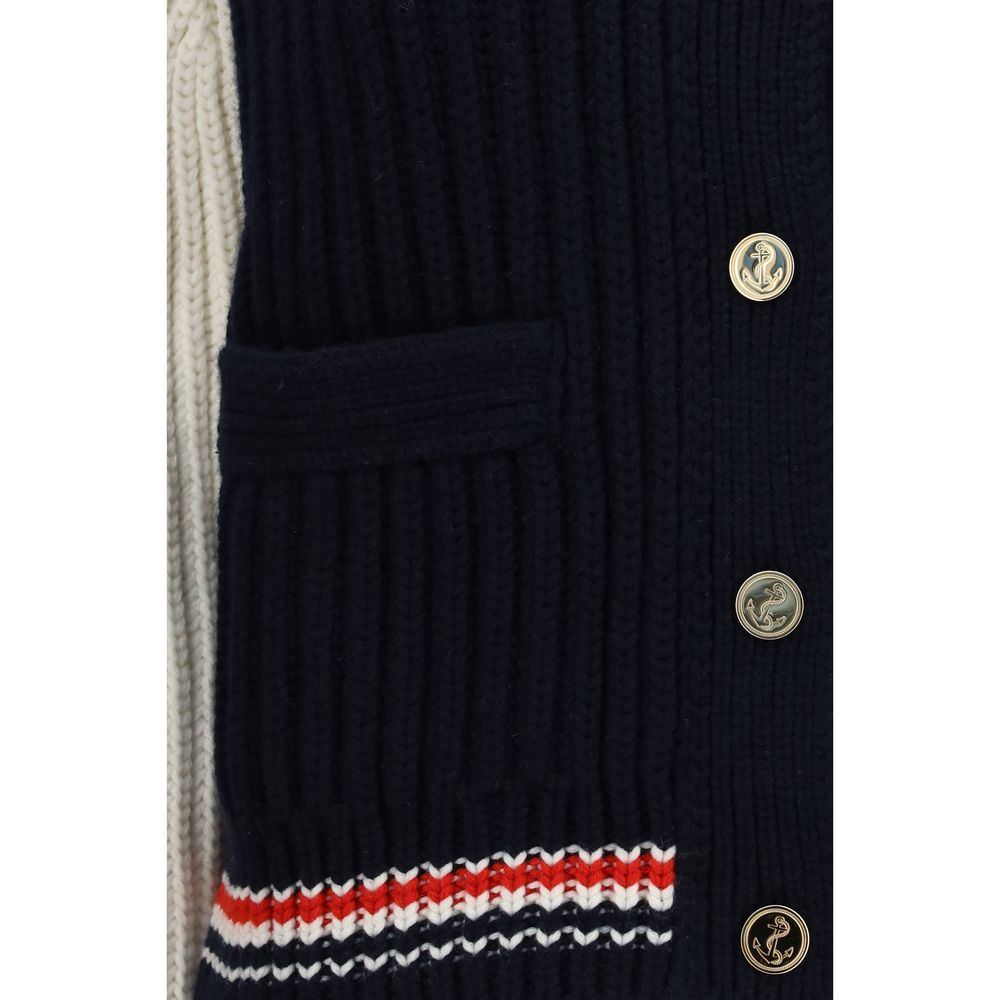 Thom Browne Blue Cashmere Cardigan - Eljoys Fashion 