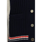 Thom Browne Blue Cashmere Cardigan - Eljoys Fashion 