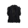 Fendi Black Wool Oves Aries Sleeveless Jacket - Eljoys Fashion 