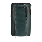 Marni Bicolor Calf Leather Bos Taurus Long Skirt - Eljoys Fashion 