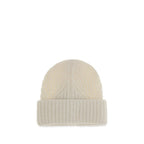 Moncler Beige Wool Oves Aries Beanie - Eljoys Fashion 