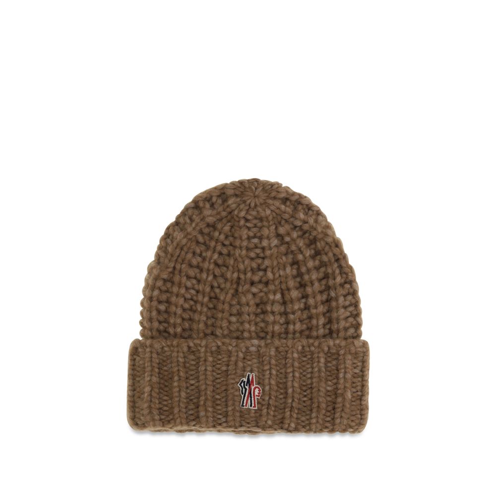 Moncler Grenoble Brown Alpaca Vicugna Pacos Beanie - Eljoys Fashion 