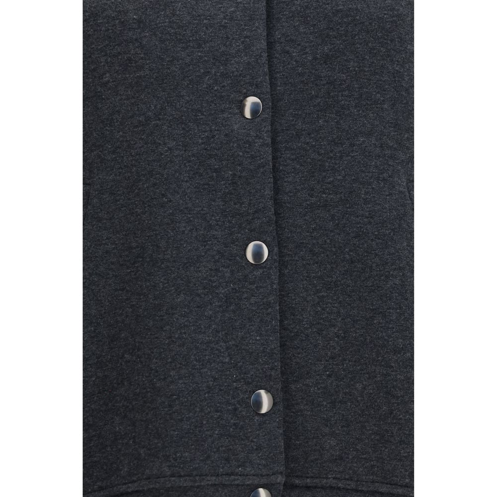 Brunello Cucinelli Gray Cotton Bomber - Eljoys Fashion 