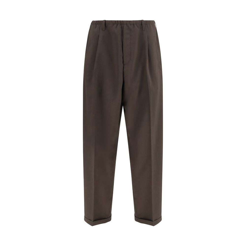 Magliano Brown Polyester Casual Pants - Eljoys Fashion 