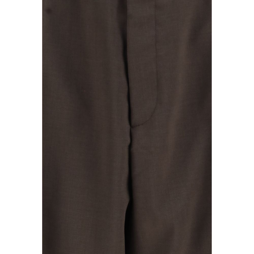 Magliano Brown Polyester Casual Pants - Eljoys Fashion 