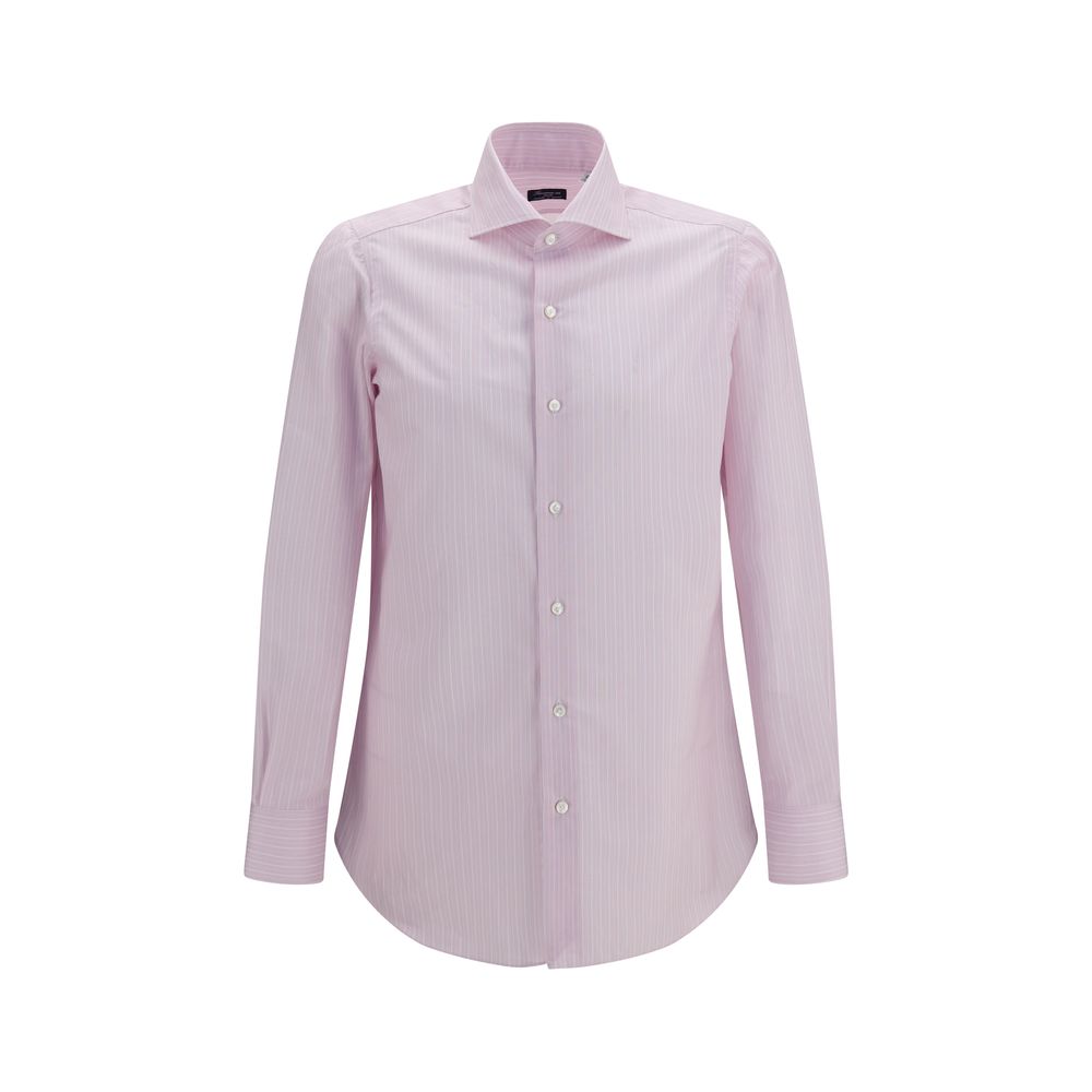 Finamore Multicolor Cotton Dress Shirt - Eljoys Fashion 