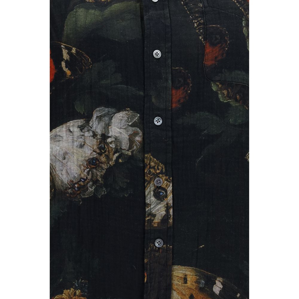 R13 Black Cotton Pattern Shirt - Eljoys Fashion 