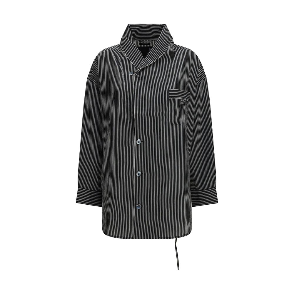 R13 Black Viscose Pattern Shirt - Eljoys Fashion 