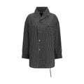 R13 Black Viscose Pattern Shirt - Eljoys Fashion 