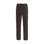 Brioni Brown Wool Oves Aries Casual Pants - Eljoys Fashion 