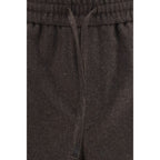 Brioni Brown Wool Oves Aries Casual Pants - Eljoys Fashion 