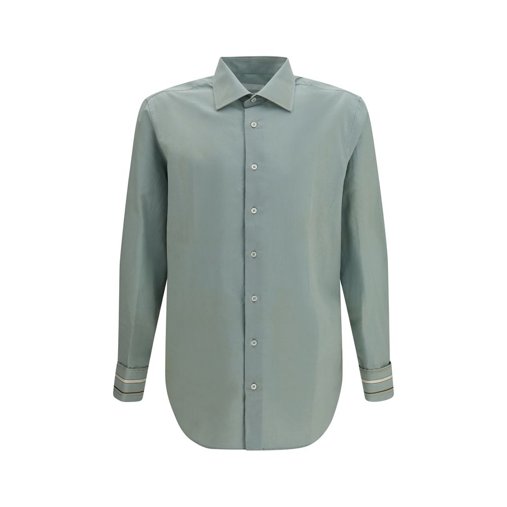 Prada Bicolor Cotton Dress Shirt - Eljoys Fashion 