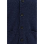 Prada Blue Cashmere Cardigan - Eljoys Fashion 