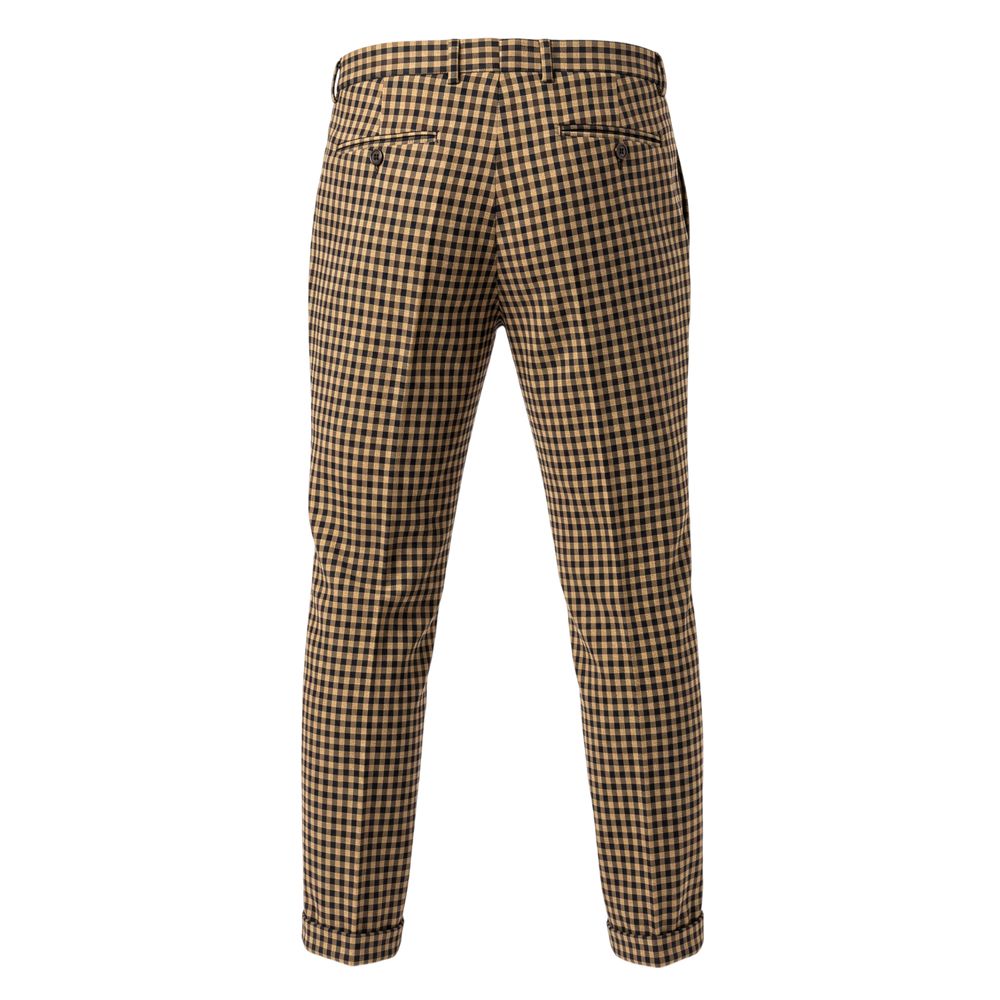 Roberto Pepe Luxury Brown Viscose Men Pant - Eljoys Fashion 