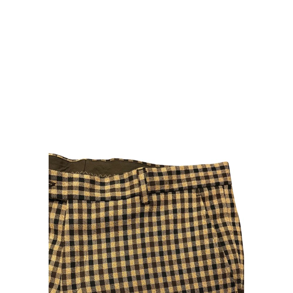 Roberto Pepe Luxury Brown Viscose Men Pant - Eljoys Fashion 