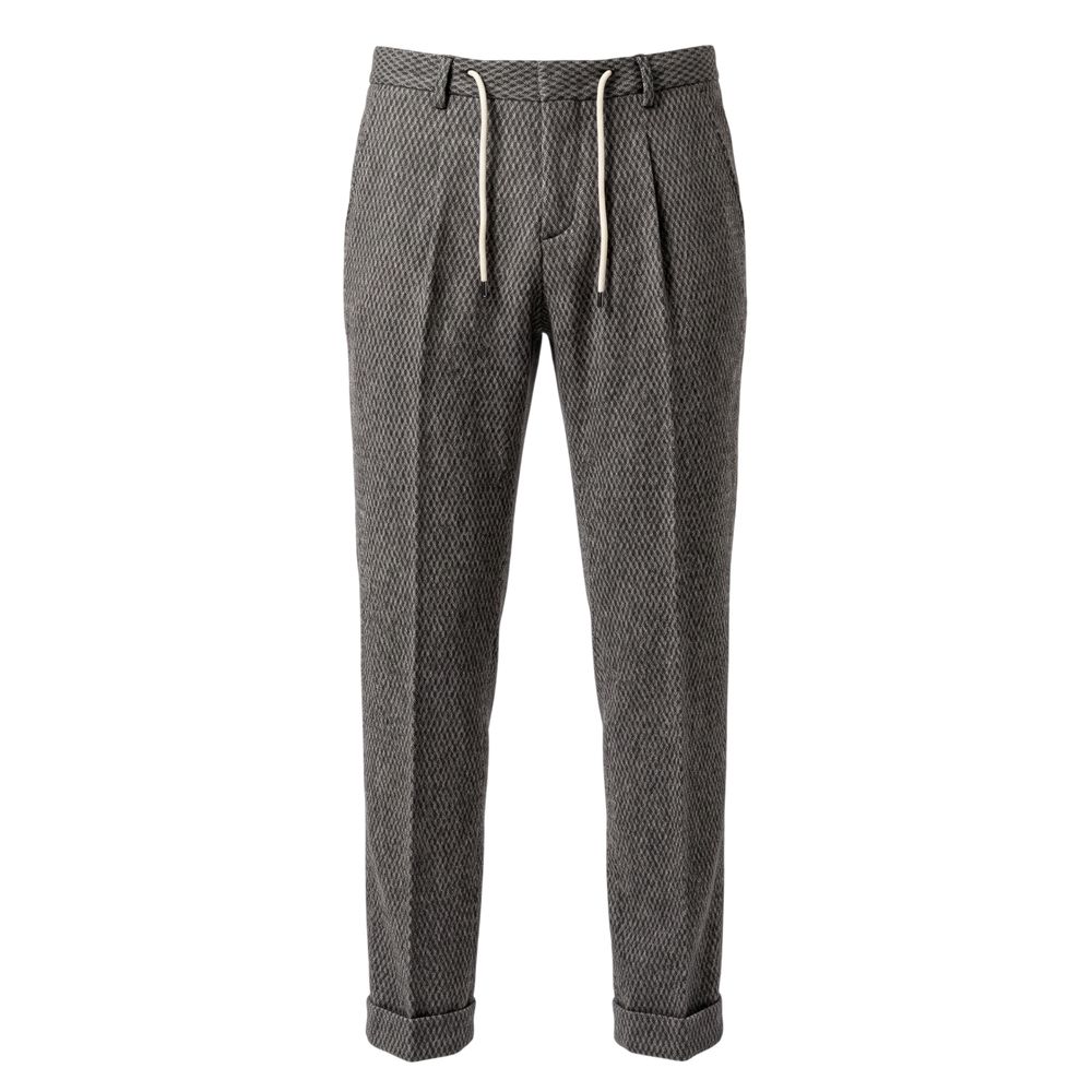 Roberto Pepe Luxury Black Rayon Men Pant - Eljoys Fashion 