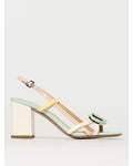 Twinset Blue Patent Leather Platform Sandals - Eljoys Fashion 
