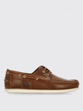 Barbour Brown Leather Slip-On Loafers - Eljoys Fashion 