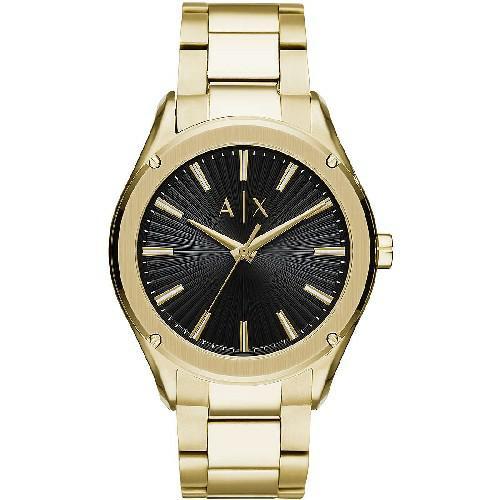 Armani Exchange Gold Stainless Steel Dress Watch - Eljoys Fashion 