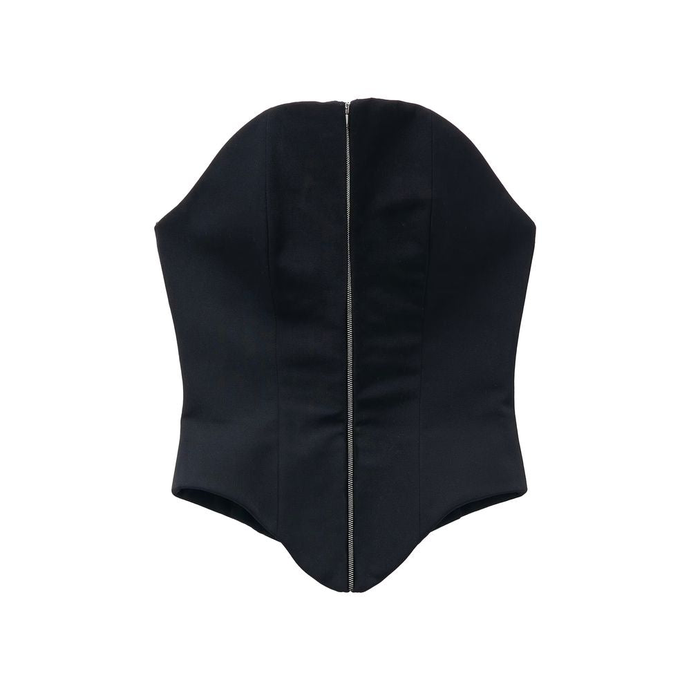 Alexander McQueen Black Wool Oves Aries Corset - Eljoys Fashion 