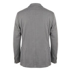 Roberto Pepe Luxury Grey Viscose Men Jacket - Eljoys Fashion 