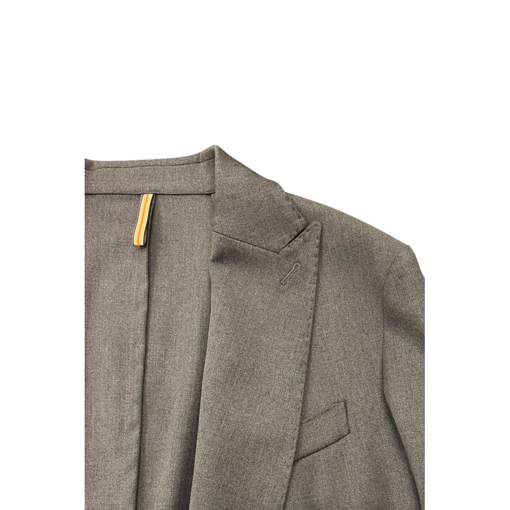 Roberto Pepe Luxury Grey Viscose Men Jacket - Eljoys Fashion 