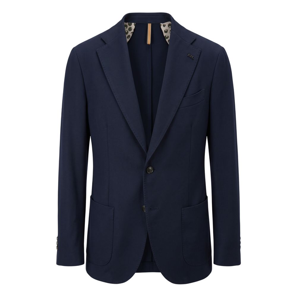 Roberto Pepe Luxury Blue Polyester Men Jacket - Eljoys Fashion 