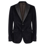 Roberto Pepe Luxury Black Cotton Men Jacket - Eljoys Fashion 