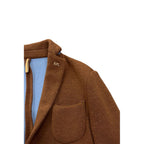 Roberto Pepe Luxury Brown Viscose Men Jacket - Eljoys Fashion 