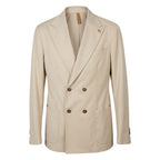 Roberto Pepe Luxury Beige Viscose Men Jacket - Eljoys Fashion 