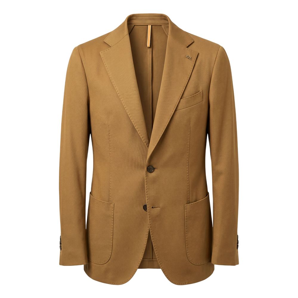Roberto Pepe Luxury Brown Acetate Men Jacket - Eljoys Fashion 