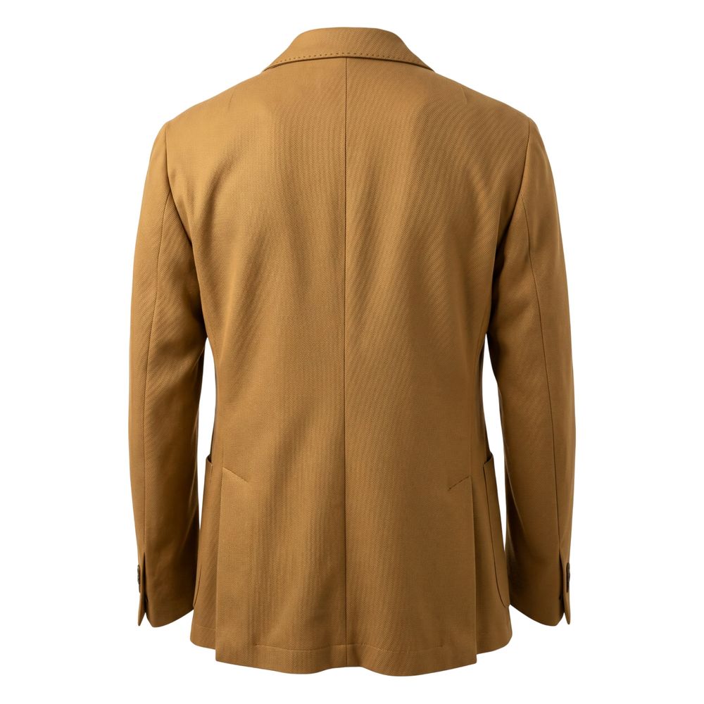 Roberto Pepe Luxury Brown Acetate Men Jacket - Eljoys Fashion 