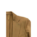 Roberto Pepe Luxury Brown Acetate Men Jacket - Eljoys Fashion 
