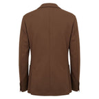 Roberto Pepe Luxury Brown Viscose Men Jacket - Eljoys Fashion 
