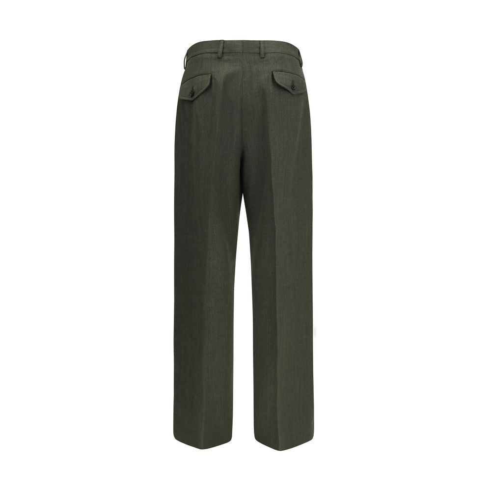 Laneus Bicolor Wool Oves Aries Casual Pants - Eljoys Fashion 