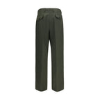 Laneus Bicolor Wool Oves Aries Casual Pants - Eljoys Fashion 
