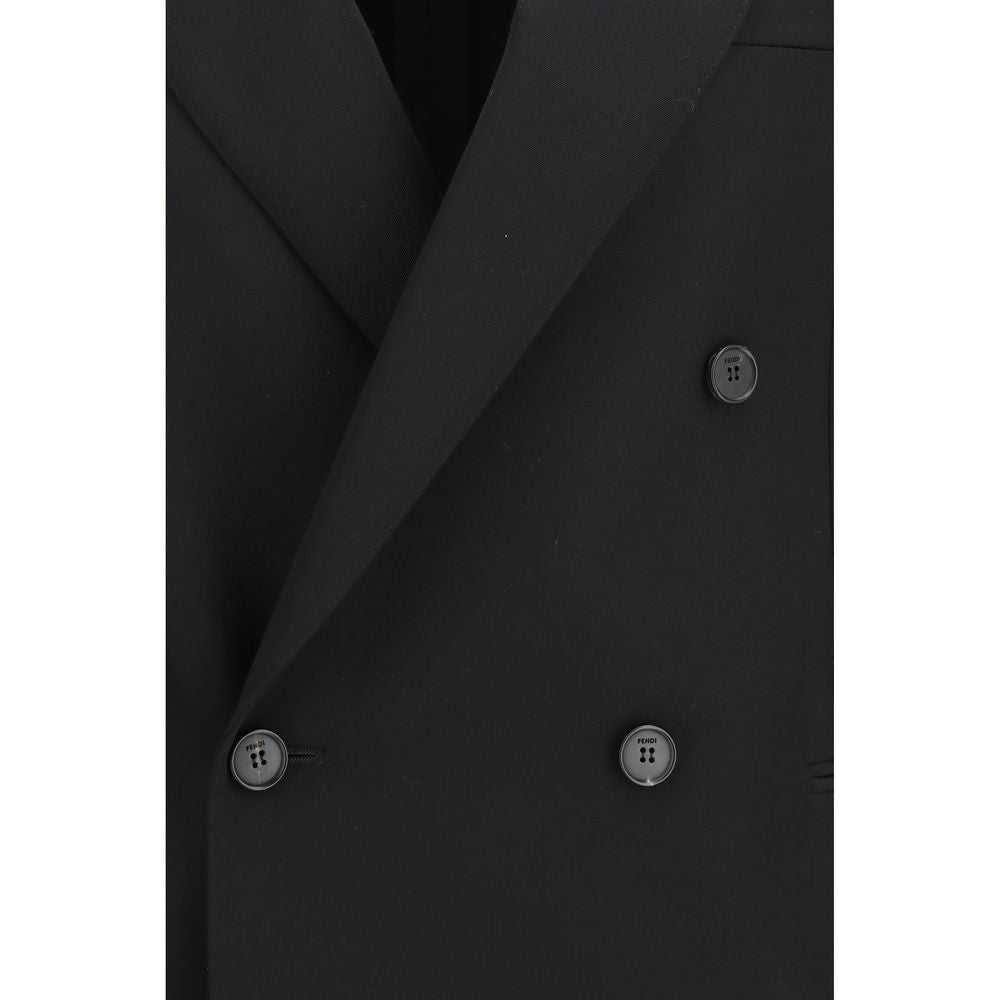 Fendi Black Wool Oves Aries Blazer - Eljoys Fashion 