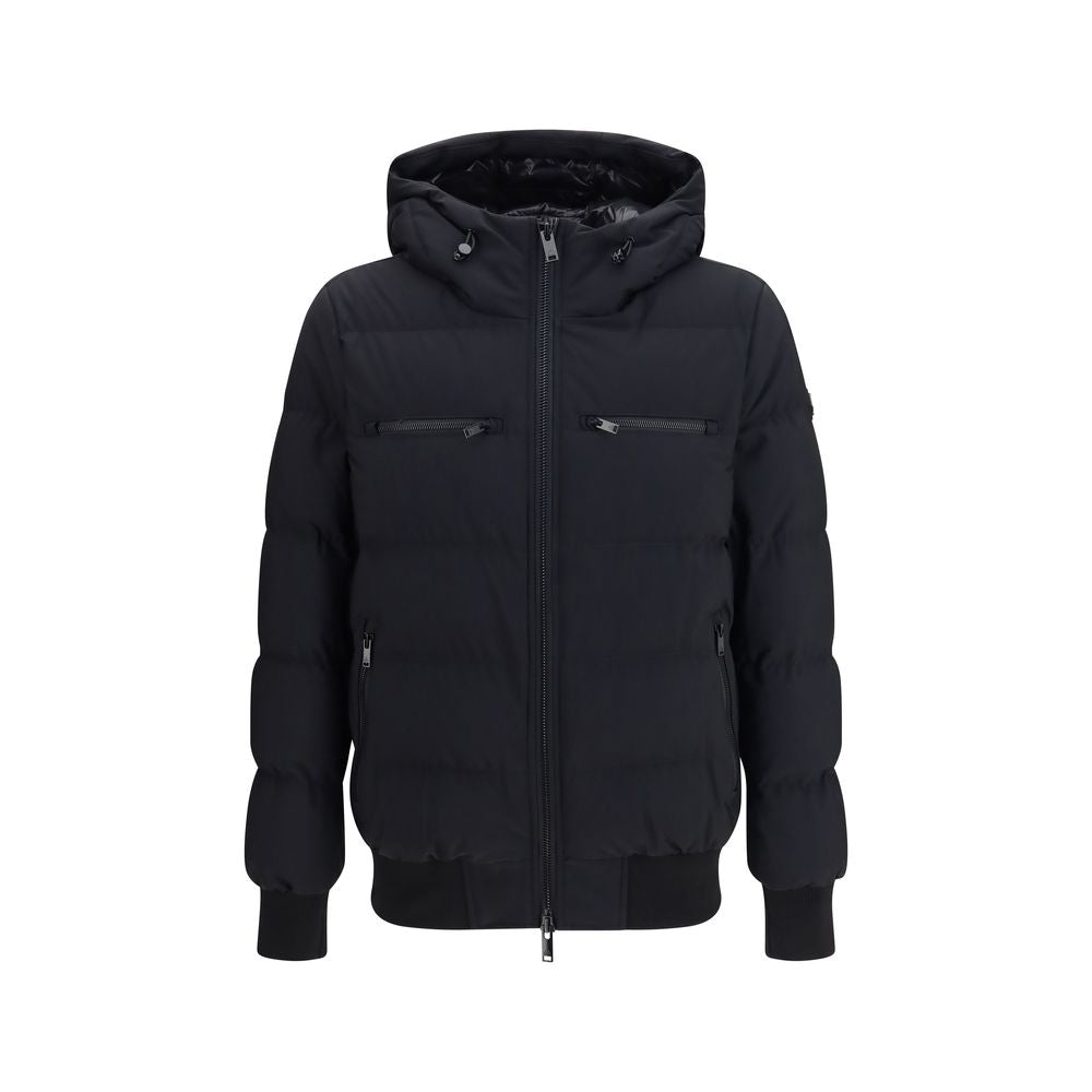 Moose Knuckles Black Nylon Full-Length Jacket - Eljoys Fashion 