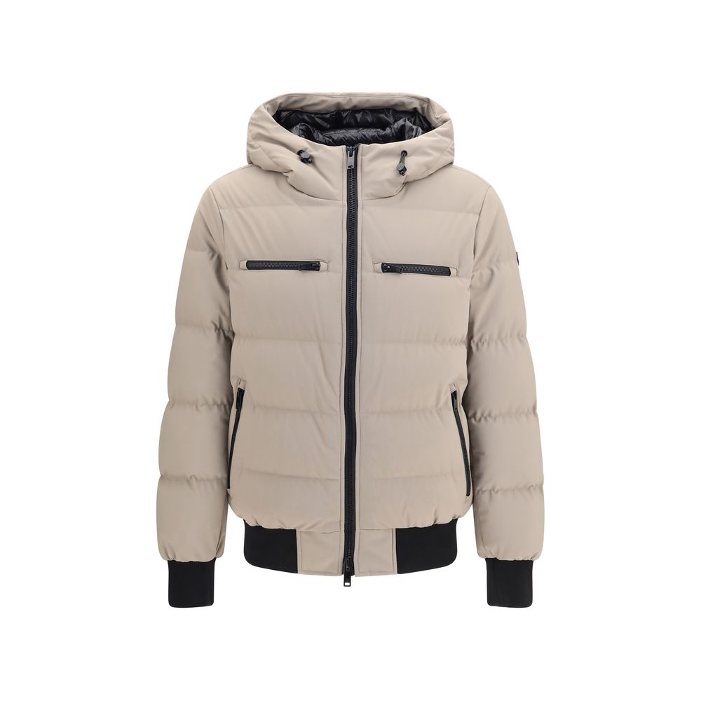 Moose Knuckles Beige Nylon Full-Length Jacket - Eljoys Fashion 