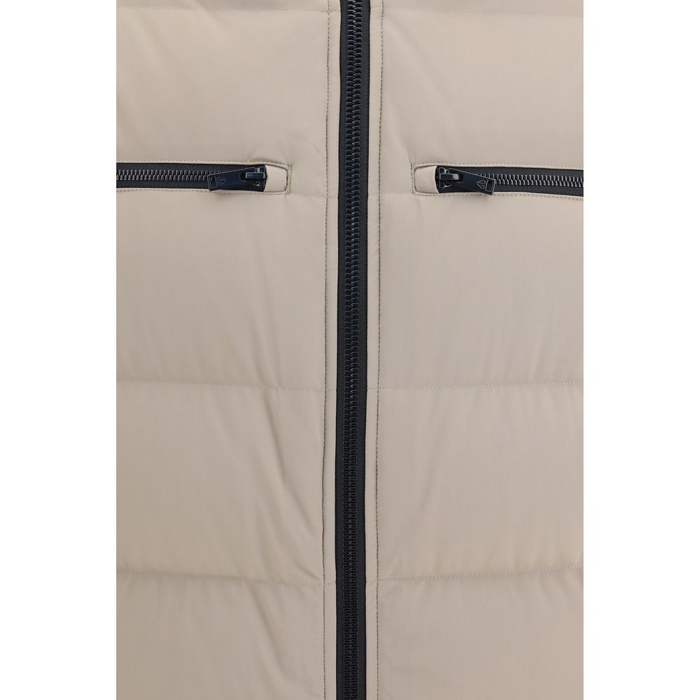 Moose Knuckles Beige Nylon Full-Length Jacket - Eljoys Fashion 