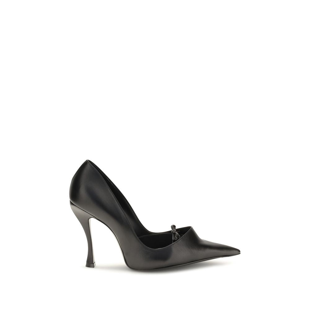 Balenciaga Black Lamb Ovis Aries High Heel Pumps - Eljoys Fashion 