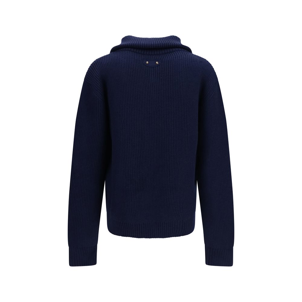 Balenciaga Blue Wool Oves Aries Sweatshirt - Eljoys Fashion 