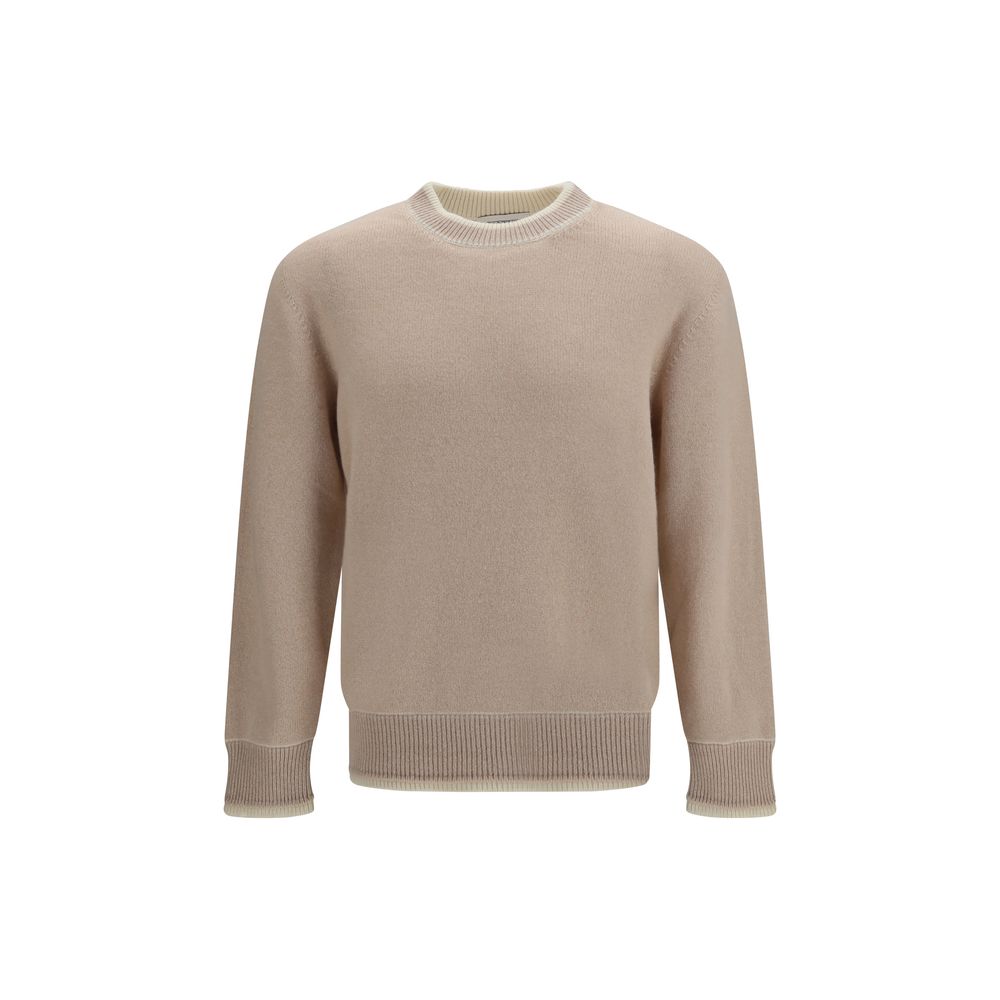 Laneus Beige Wool Oves Aries Sweatshirt - Eljoys Fashion 