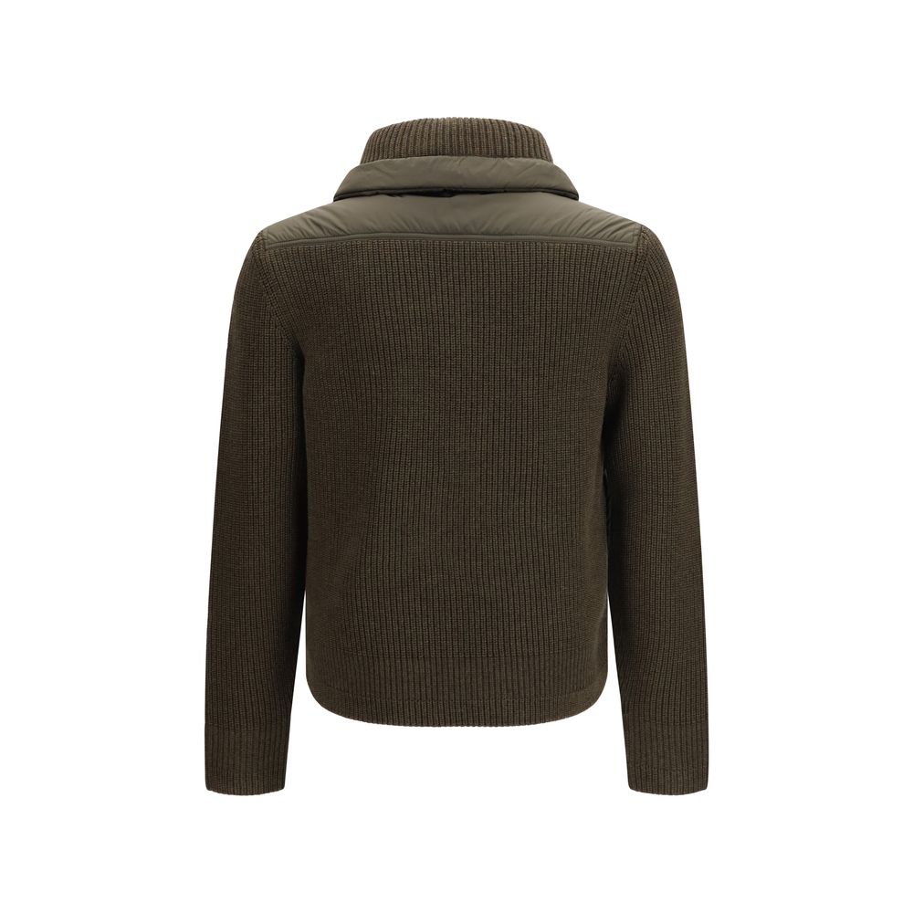 Moncler Grenoble Brown Wool Oves Aries Sweatshirt - Eljoys Fashion 