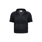 Alexander McQueen Black Viscose T-Shirt - Eljoys Fashion 