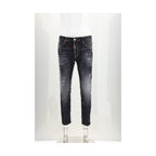 Dsquared² Black Cotton Skinny Jeans - Eljoys Fashion 