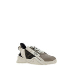 Fendi Brown Calf Leather Bos Taurus Athletic Sneakers