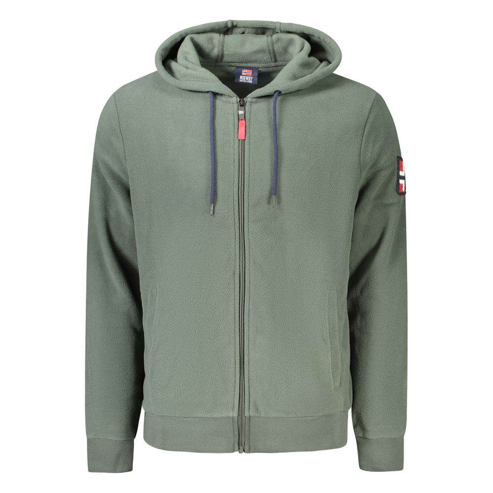 Norway 1963 Green Polyester Men's Sweatshirt with Hood - Eljoys Fashion 