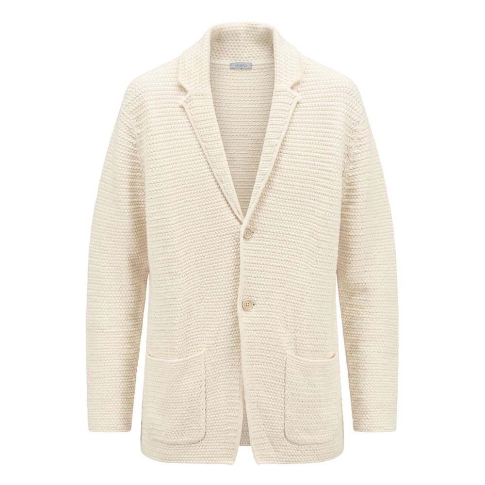 Malo White Cotton Men's Cardigan - Eljoys Fashion 