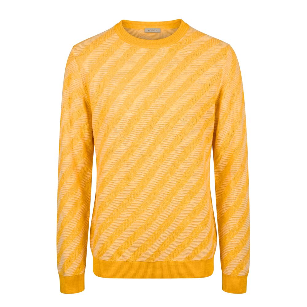 Malo Orange Linen Men Sweater - Eljoys Fashion 
